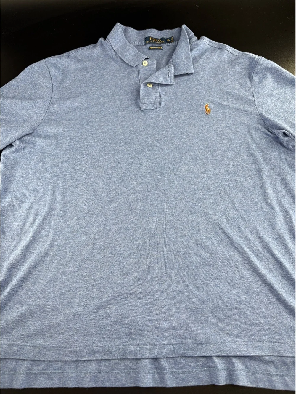 Polo Ralph Lauren Pima Soft Touch Mens XL Heather Blue Polo